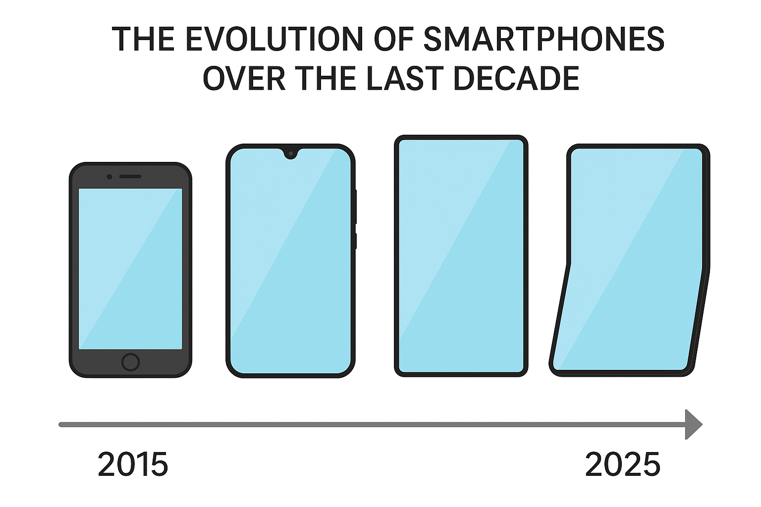 The Evolution of Smartphones over the Last Decade